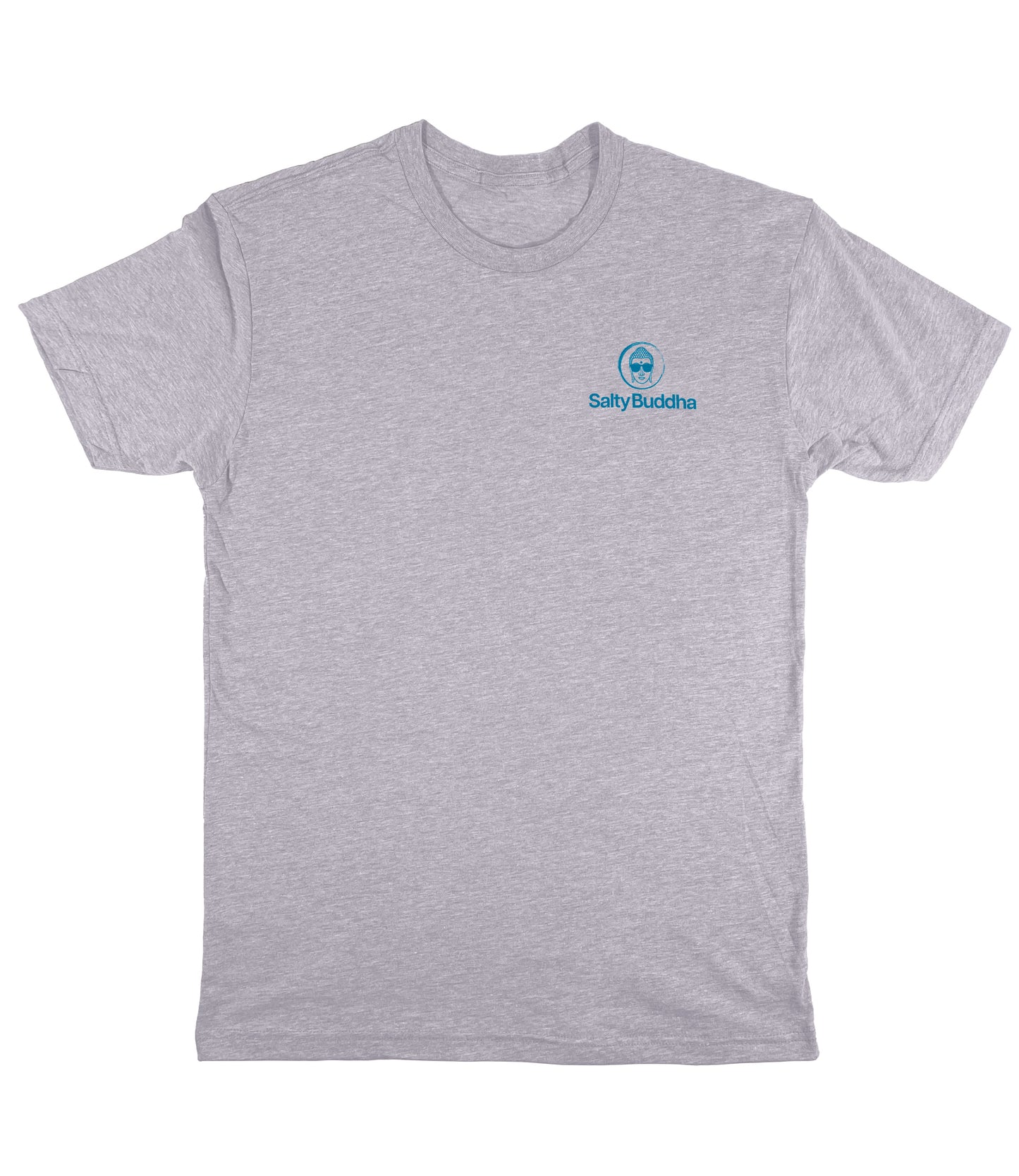 Salty Buddha Logo Tee – Heather Grey