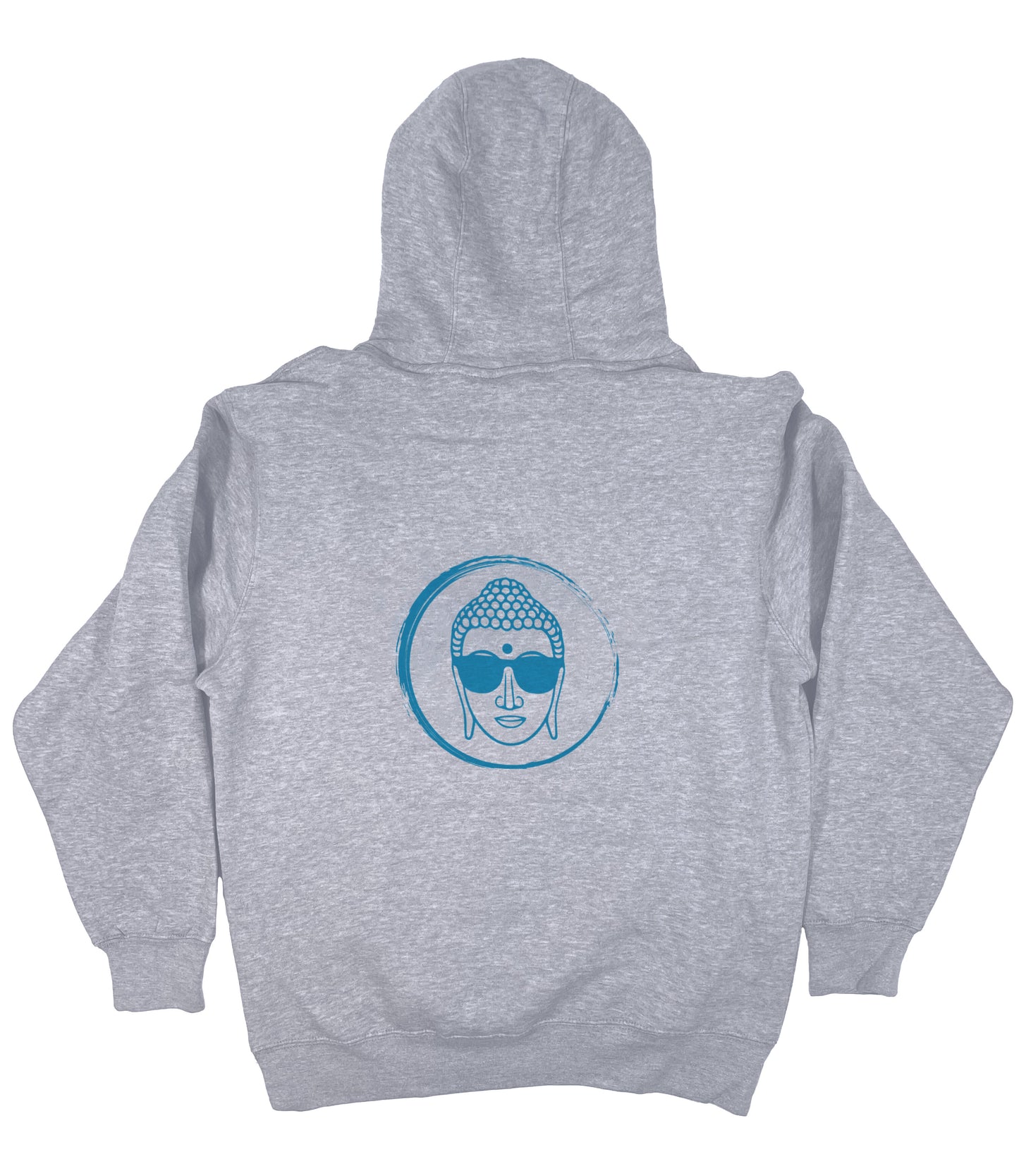 Salty Buddha Logo Hoodie – Heather Grey