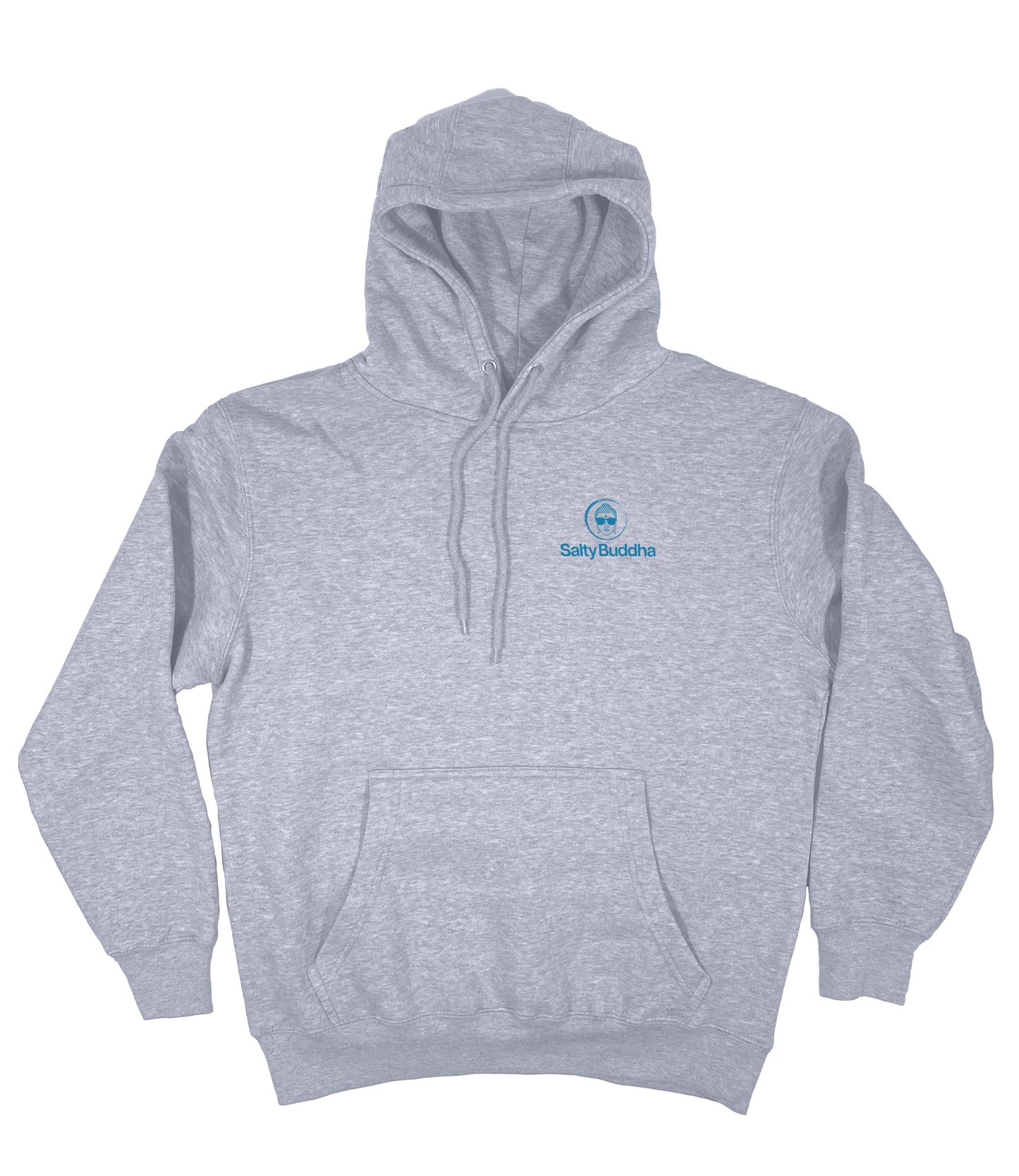 Salty Buddha Logo Hoodie – Heather Grey